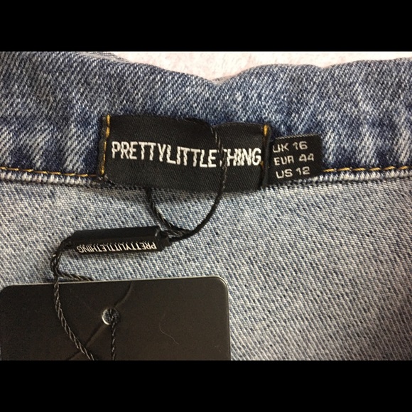 PrettyLittleThing {Cropped Denim Jacket} - Picture 3 of 4